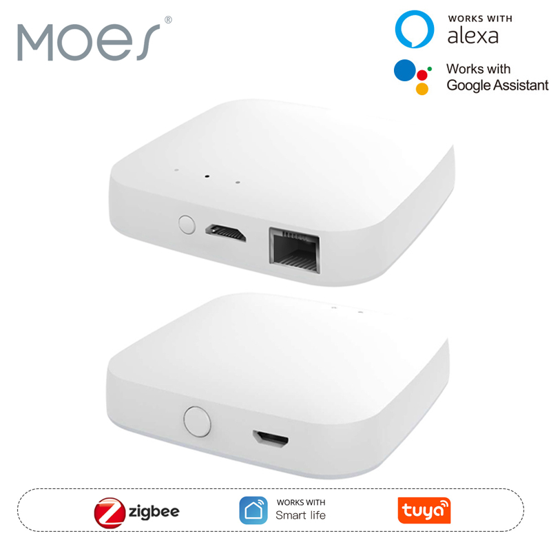 Smart Home Iot - MOES Tuya ZigBee3.0 Smart Hub, Wireless/Wired