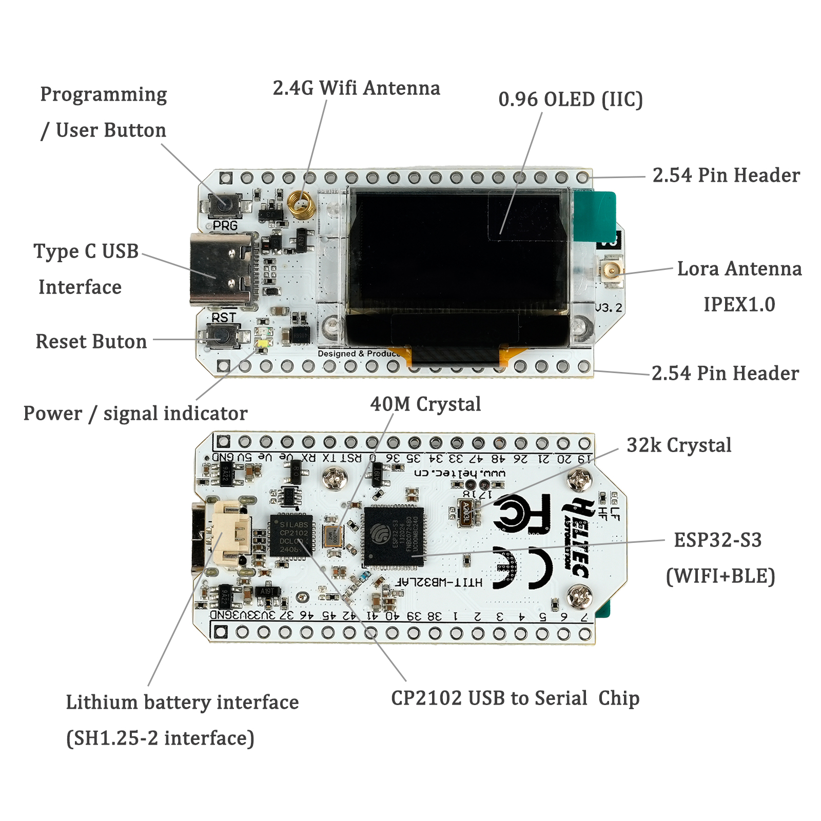 2Sets LoRa32 V3 868MHz 915MHz  - Smart Home Iot reseña y precio