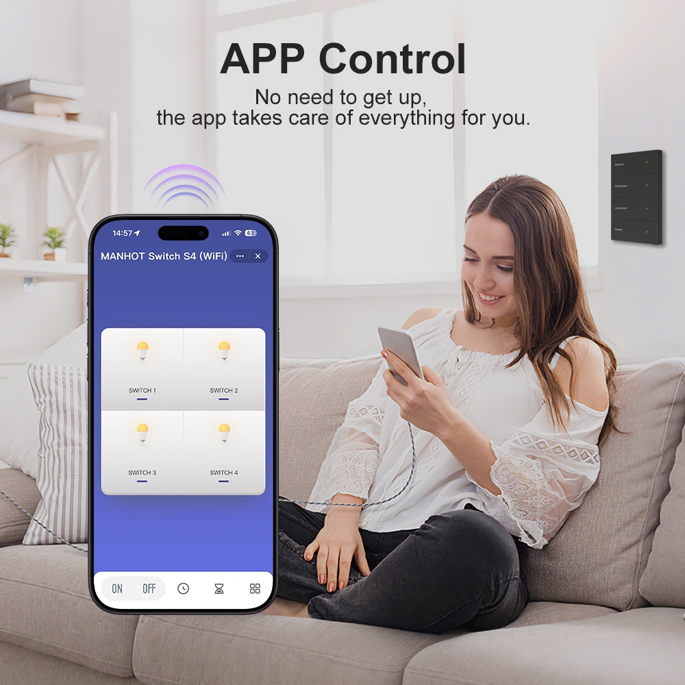 Manhot DIY Name Switch Zigbee  - Smart Home Voice Control reseña y precio