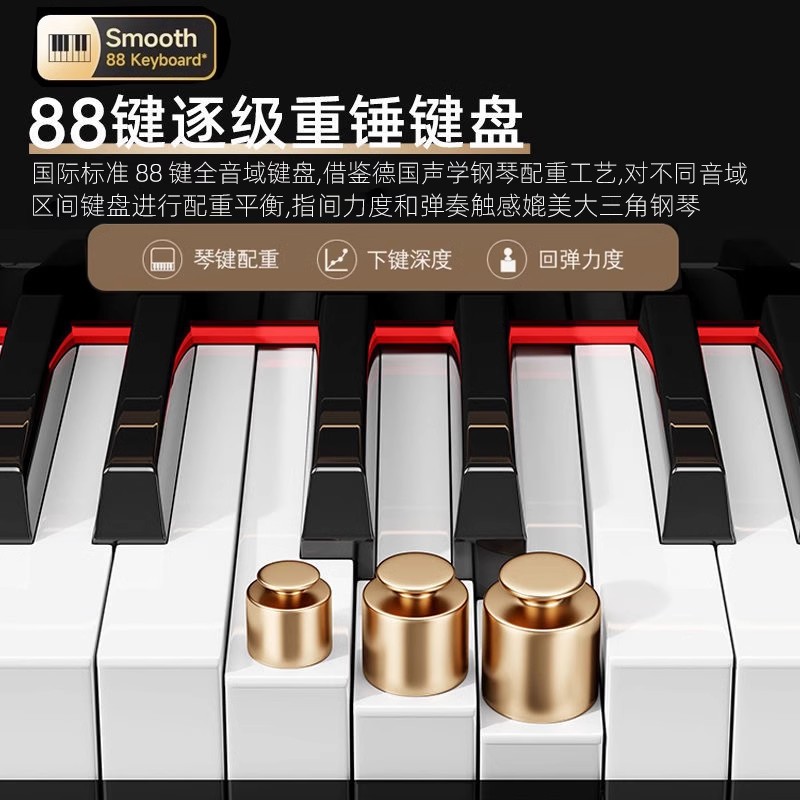 Grand Piano 88-Key Weighted Sm - Smart Home Uses reseña y precio