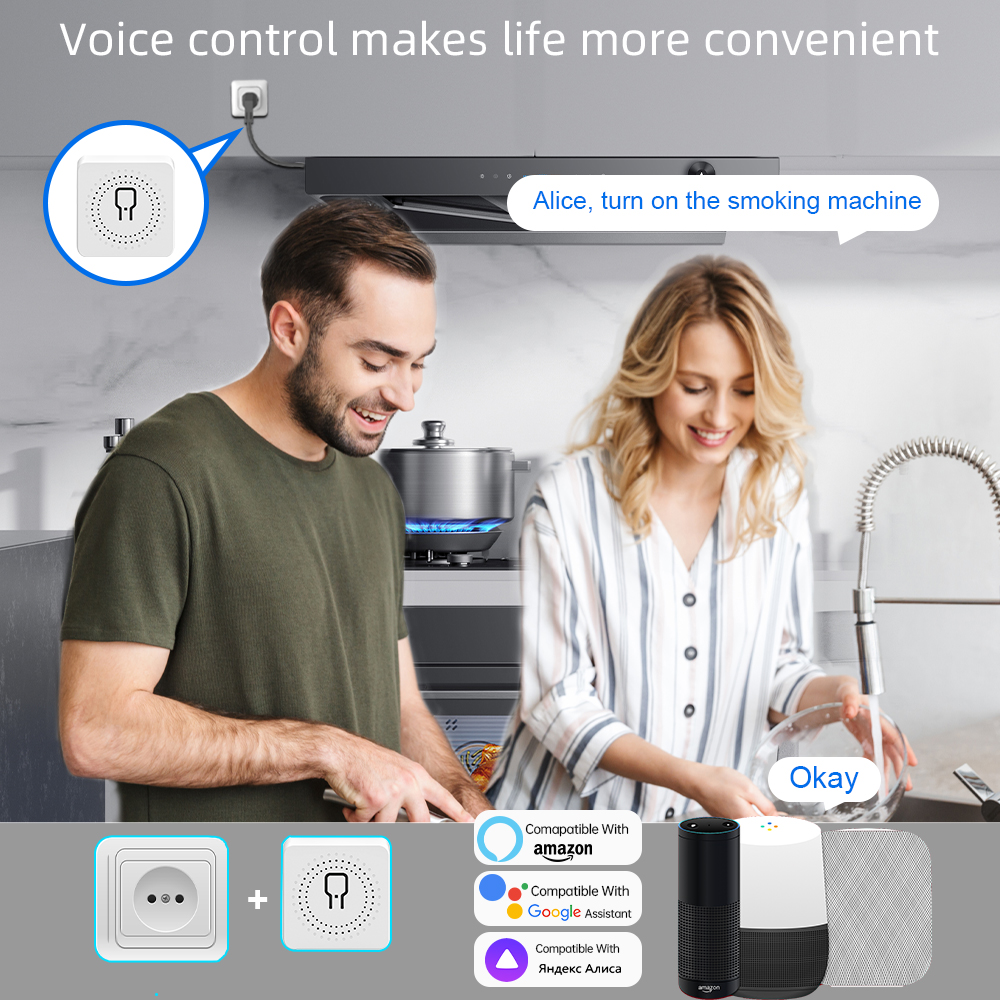 Tuya WiFi Smart Switch 1/2/3/4 - Smart Home Voice Control reseña y precio