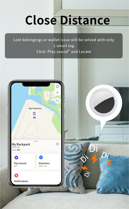JSPTEC Airtag Bluetooth GPS Tr - Smart Home Iot reseña y precio