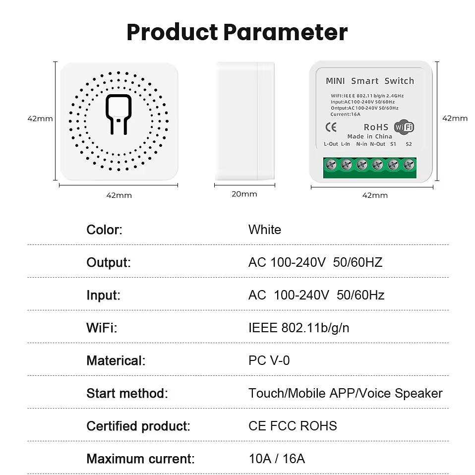Mini 16A WiFi Switch Smart Lif - Smart Home Simple reseña y precio