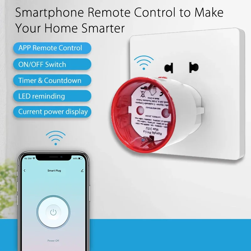 Tuya WiFi Smart Plug Socket EU - Smart Home Iot reseña y precio