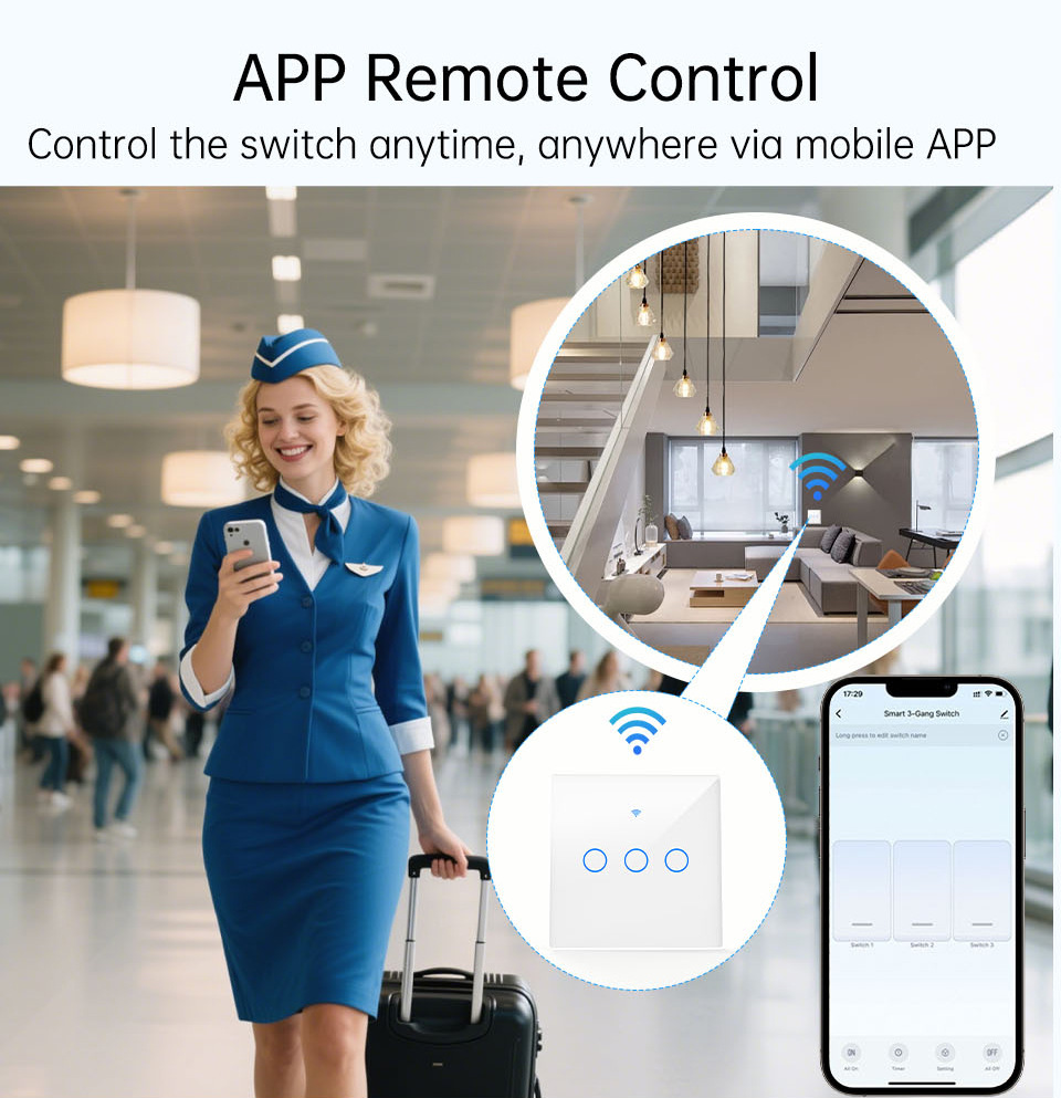 WiFi RF 433mhz Touch Wall Ligh - Tuya Smart Switch reseña y precio