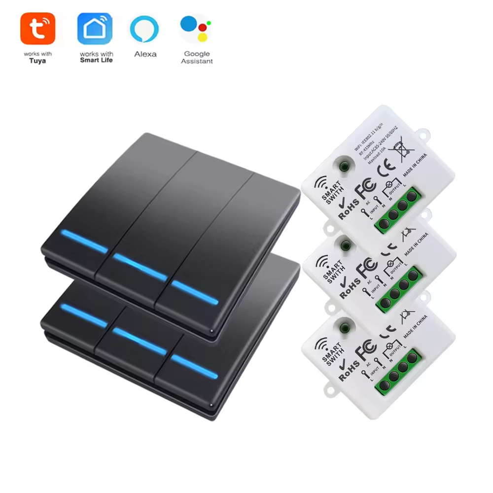 RF433 smart switch voice contr - Smart Home Voice Control reseña y precio