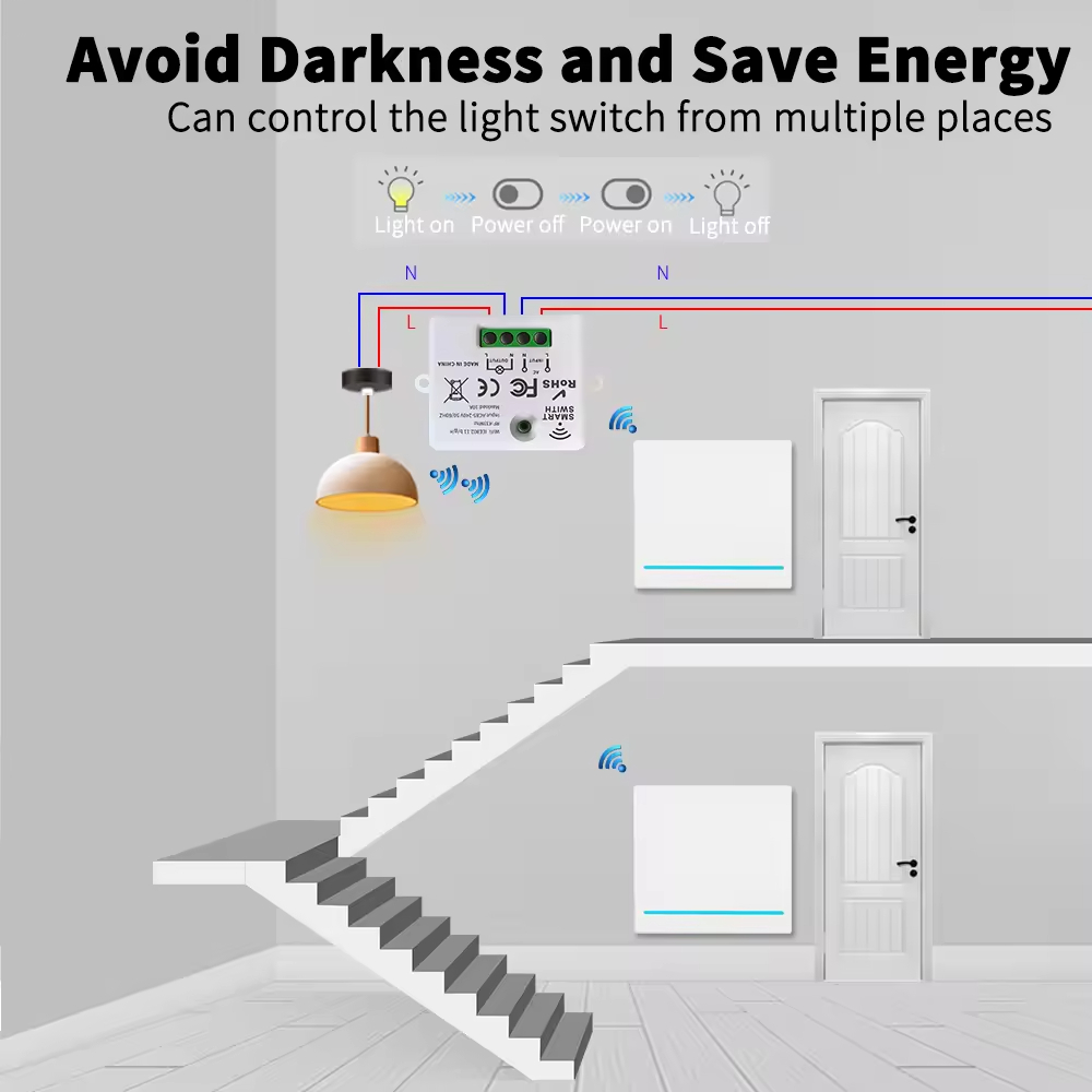 RF433 smart switch voice contr - Smart Home Voice Control reseña y precio