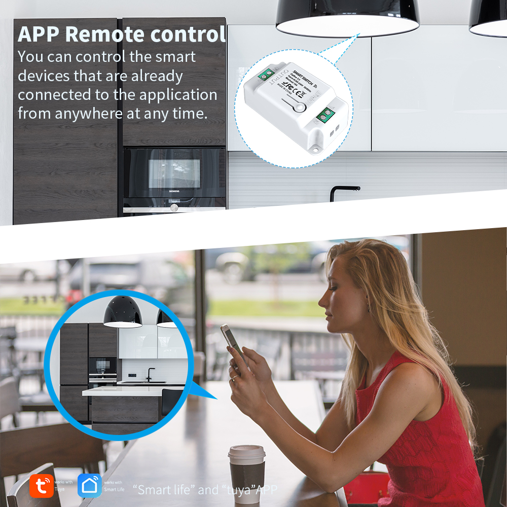 Tuya WiFi Smart Switch Wireles - Smart Home Voice Control reseña y precio