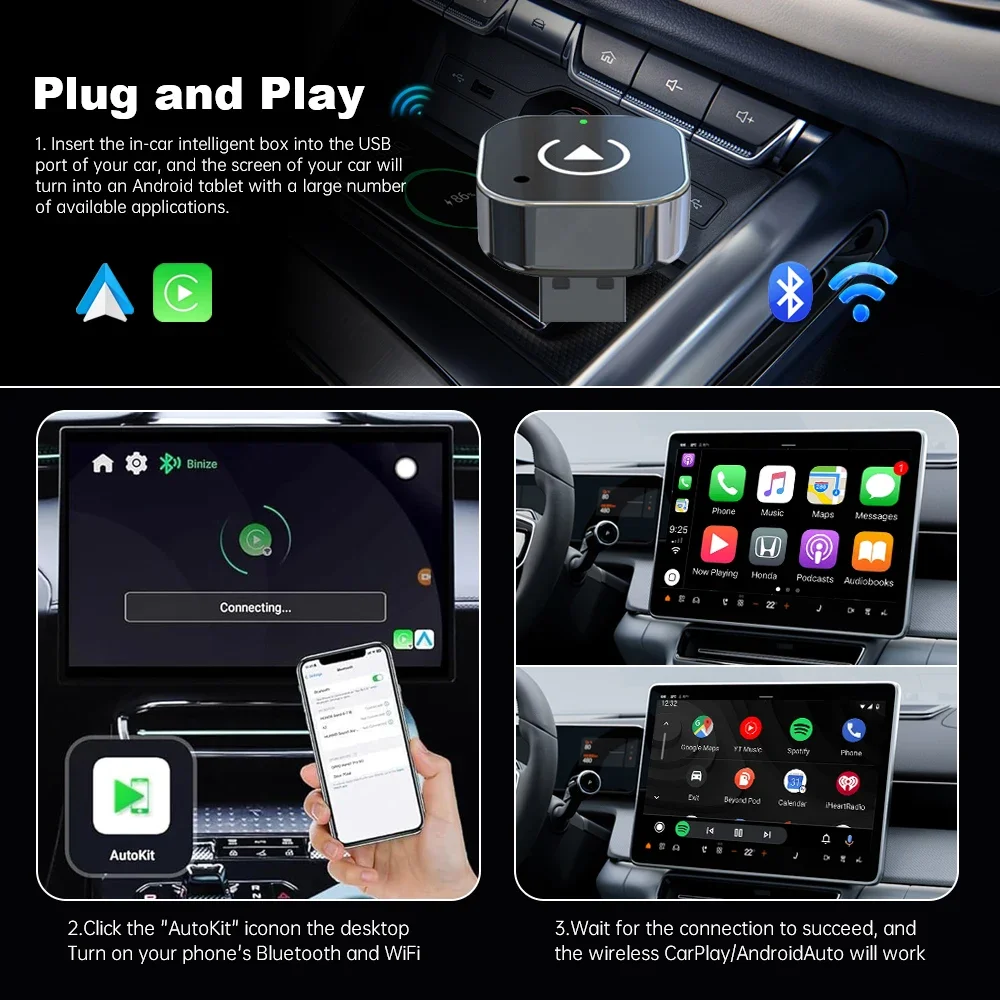 New Wireless CarPlay Android A - Smart Home Usb reseña y precio
