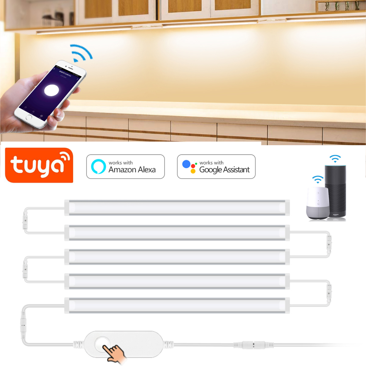 1-5 Pcs Kitchen Tuya Smart LED - Smart Home Furniture reseña y precio