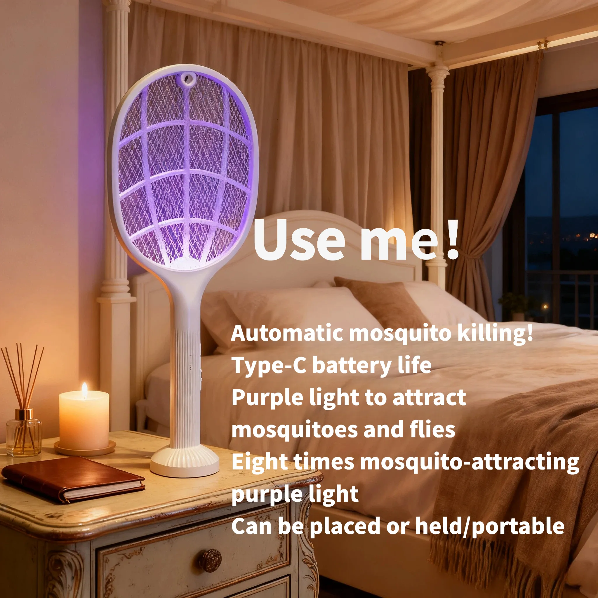 2-in-1 Smart Bug Zapper Racket - Smart Home Simple reseña y precio