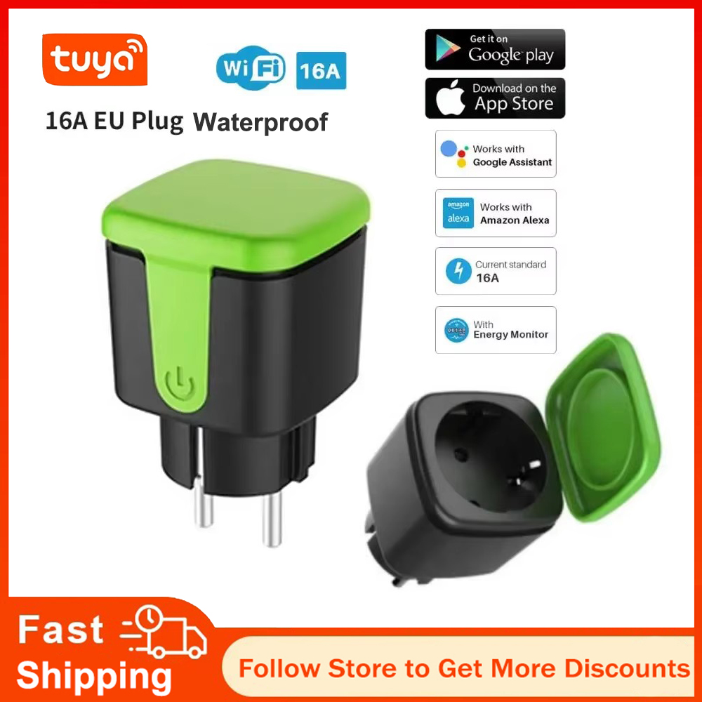 Tuya EU 16A WiFi Smart Waterpr - Smart Home Voice Control reseña y precio