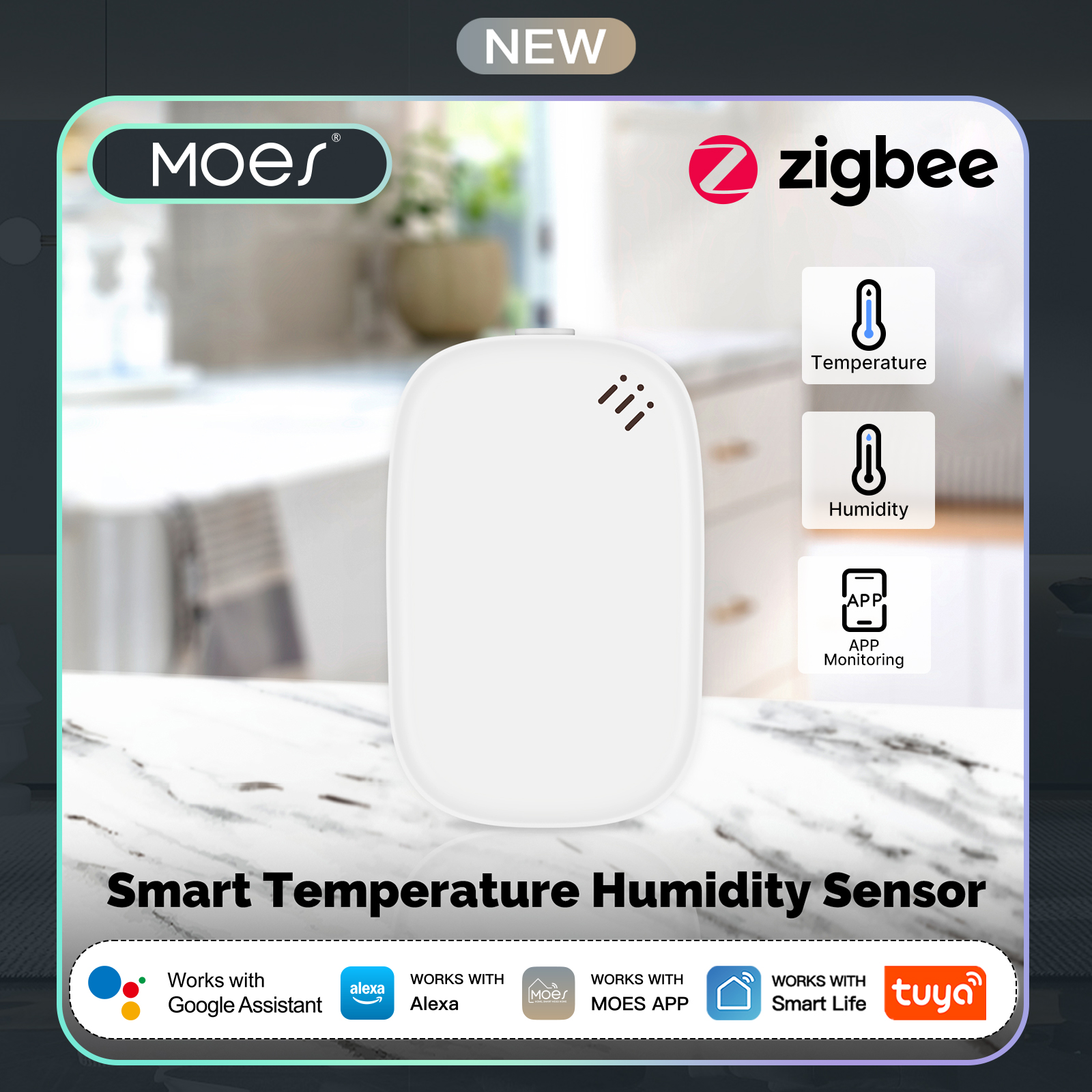 MOES Tuya Zigbee Smart Tempera - Smart Home Furniture reseña y precio