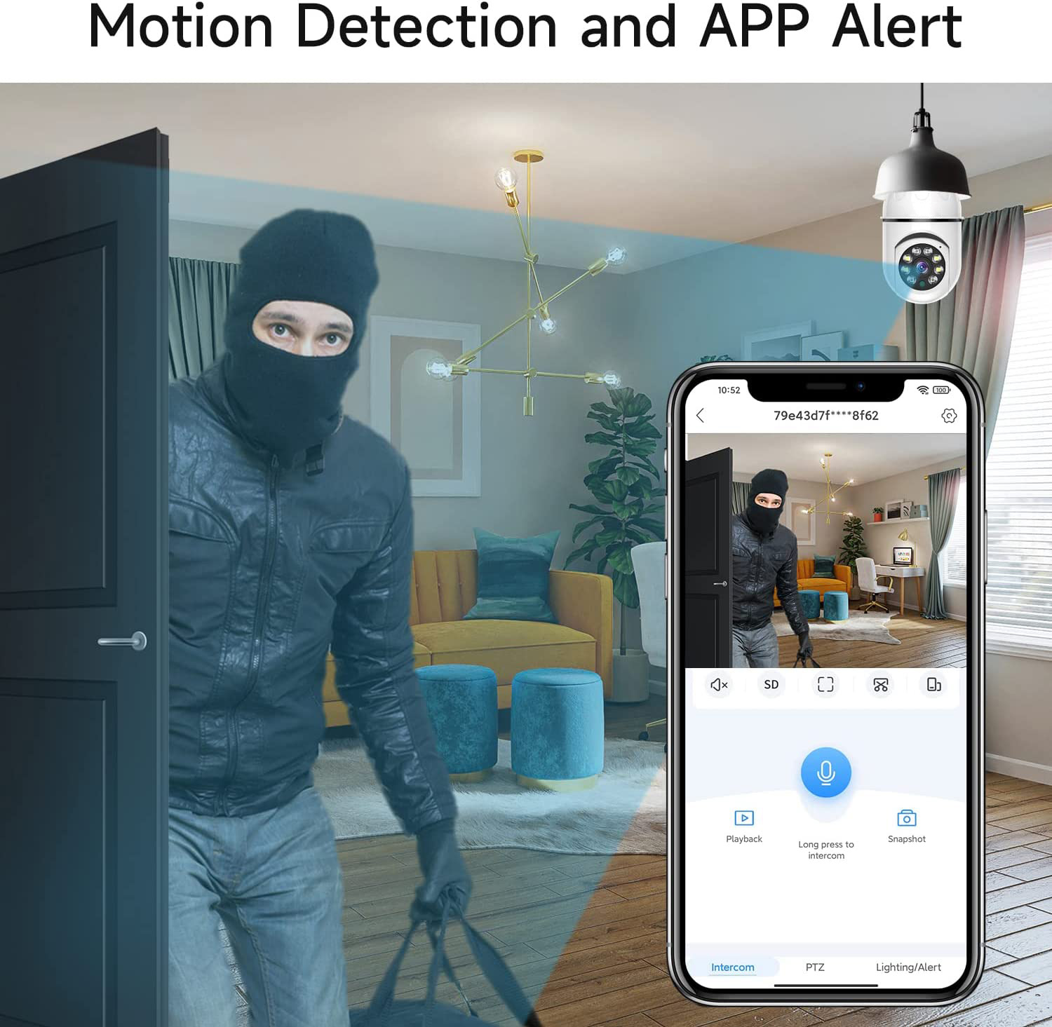 8MP E27 Bulb Surveillance Came - Smart Baby Night Light reseña y precio