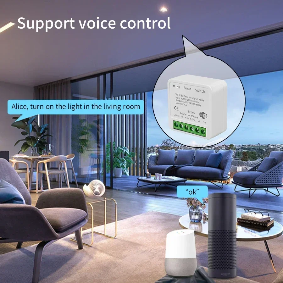 16A 20A Tuya Smart WiFi Switch - Tuya Smart Switch reseña y precio