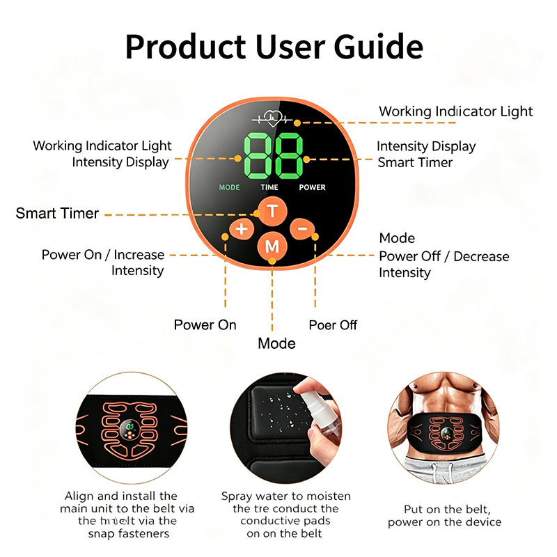 Abdominal Toning Belt Smart Ab - Smart Home Usb reseña y precio