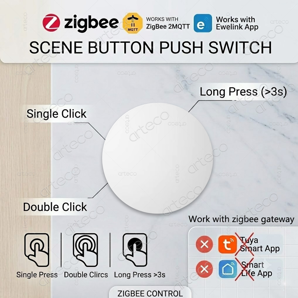 Zigbee Button Scene Switch Wir - Smart Home Simple reseña y precio