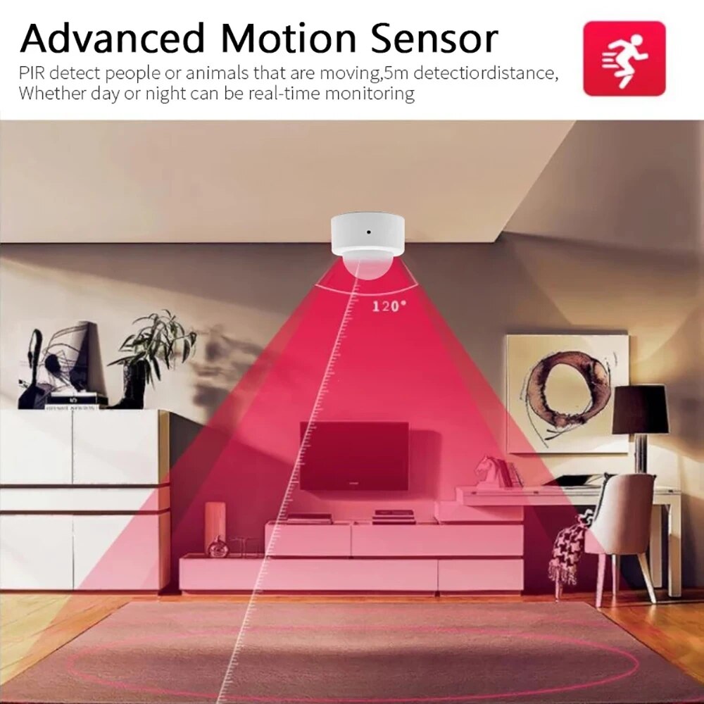 Zigbee Mini PIR Motion Sensor  - Smart Home Security reseña y precio