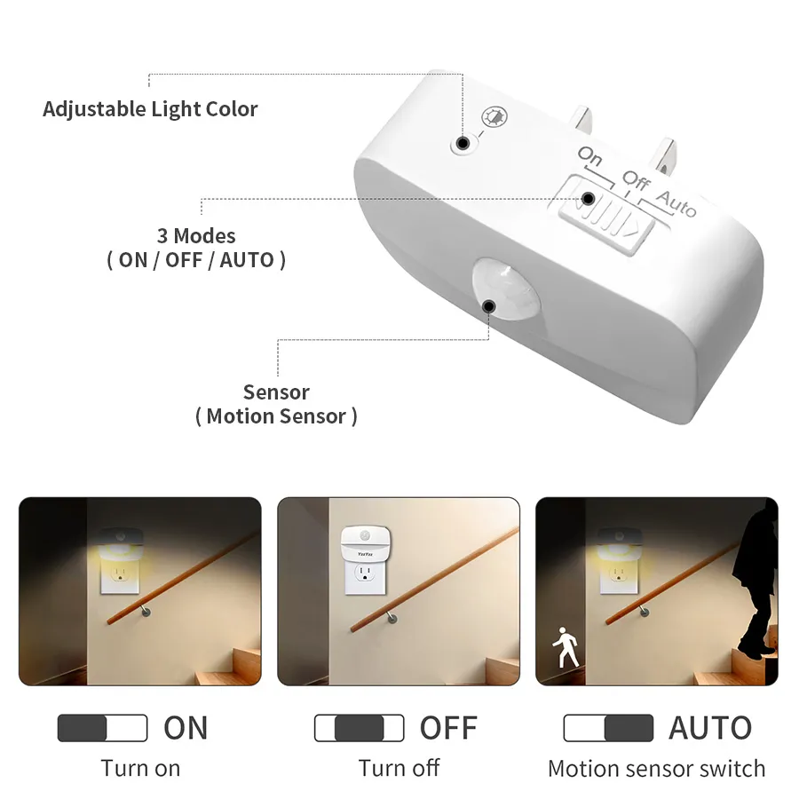LED Night Light Motion Sensor  - Smart Baby Night Light reseña y precio