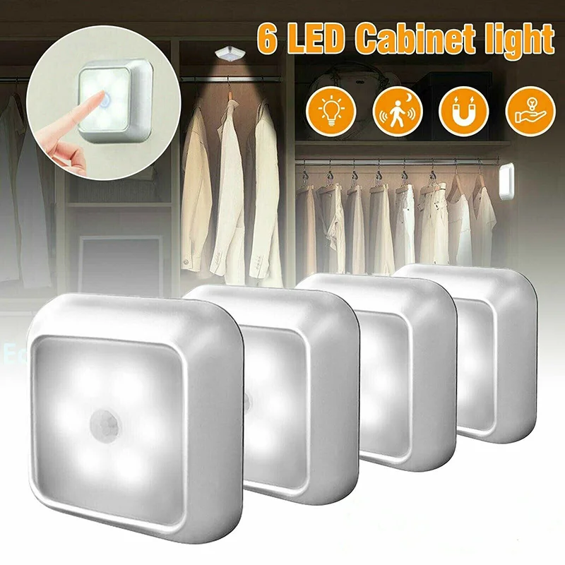 6 LED Under Cabinet Light PIR  - Smart Baby Night Light reseña y precio