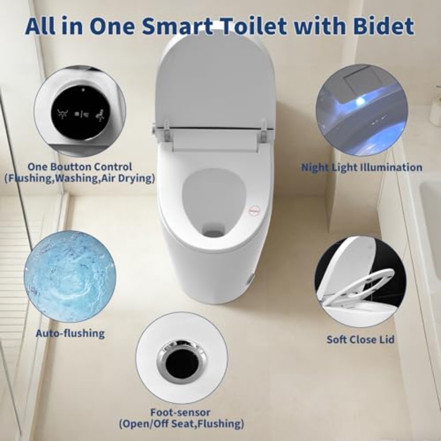Smart toilet for home use, cer - Smart Home Uses reseña y precio